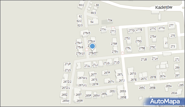 Warszawa, Trakt Lubelski, 275t/1, mapa Warszawy