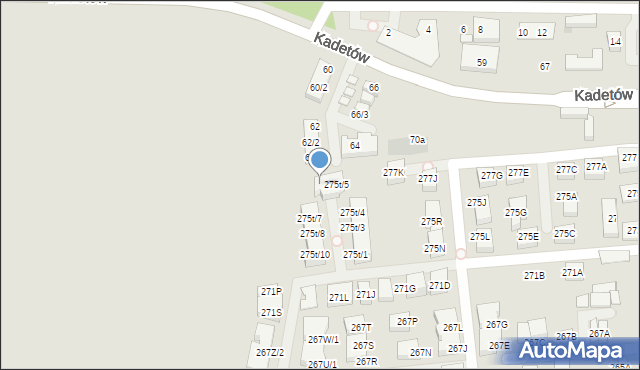 Warszawa, Trakt Lubelski, 275t/6, mapa Warszawy