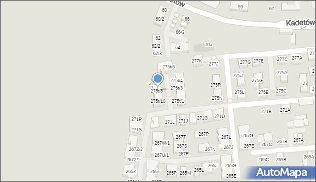 Warszawa, Trakt Lubelski, 275t/8, mapa Warszawy