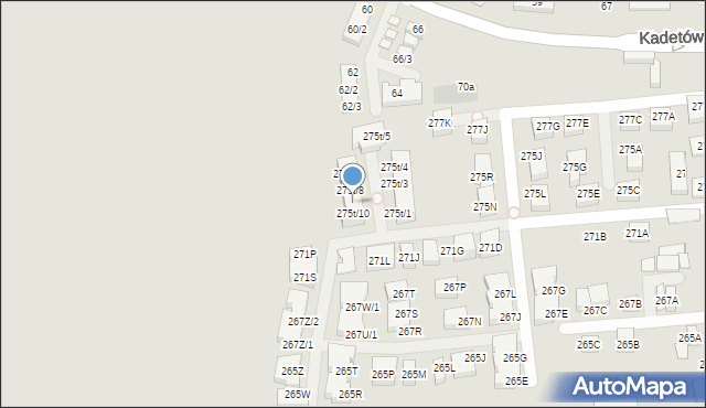 Warszawa, Trakt Lubelski, 275t/9, mapa Warszawy