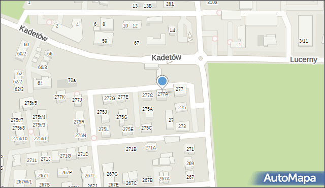 Warszawa, Trakt Lubelski, 277A, mapa Warszawy