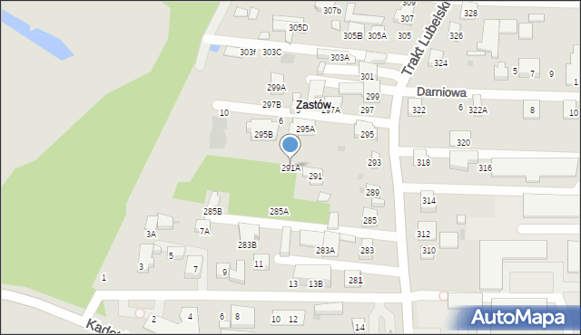 Warszawa, Trakt Lubelski, 291A, mapa Warszawy