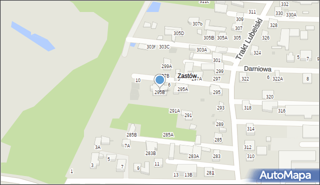 Warszawa, Trakt Lubelski, 295B, mapa Warszawy