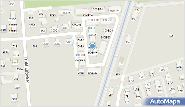 Warszawa, Trakt Lubelski, 300E/15, mapa Warszawy