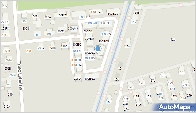 Warszawa, Trakt Lubelski, 300E/19, mapa Warszawy