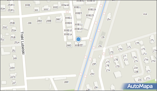 Warszawa, Trakt Lubelski, 300E/22, mapa Warszawy