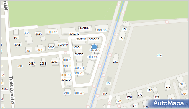 Warszawa, Trakt Lubelski, 300E/27, mapa Warszawy