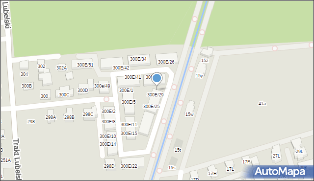 Warszawa, Trakt Lubelski, 300E/31, mapa Warszawy