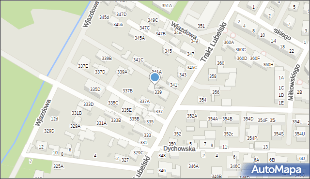 Warszawa, Trakt Lubelski, 339/2, mapa Warszawy