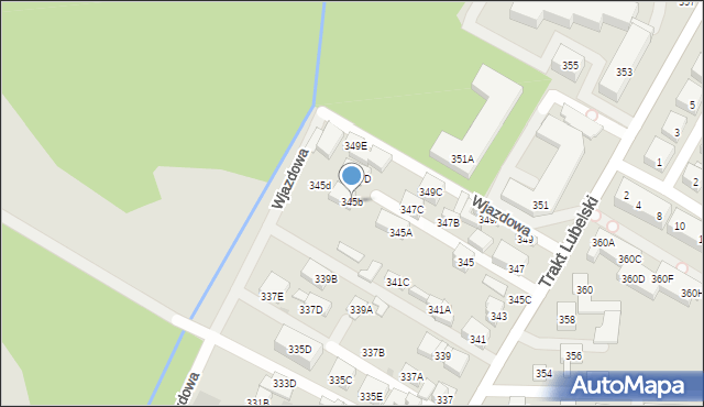 Warszawa, Trakt Lubelski, 345b, mapa Warszawy