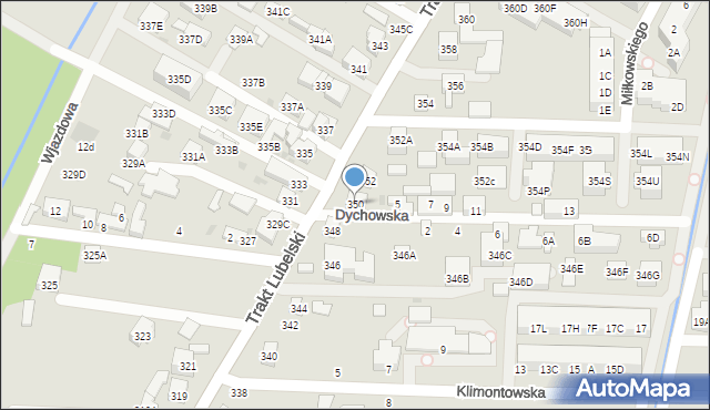 Warszawa, Trakt Lubelski, 350, mapa Warszawy