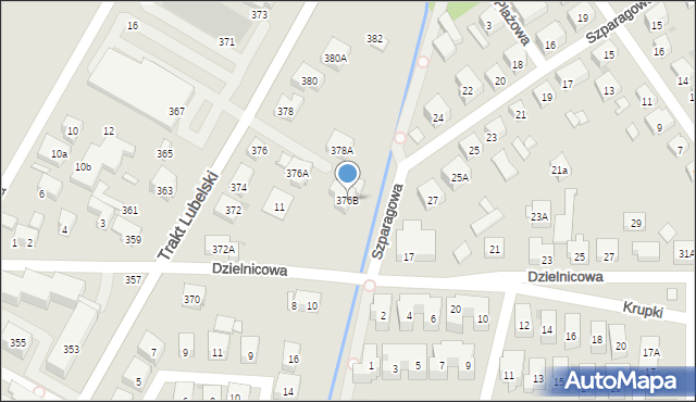 Warszawa, Trakt Lubelski, 376B, mapa Warszawy