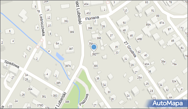 Warszawa, Trakt Lubelski, 392, mapa Warszawy