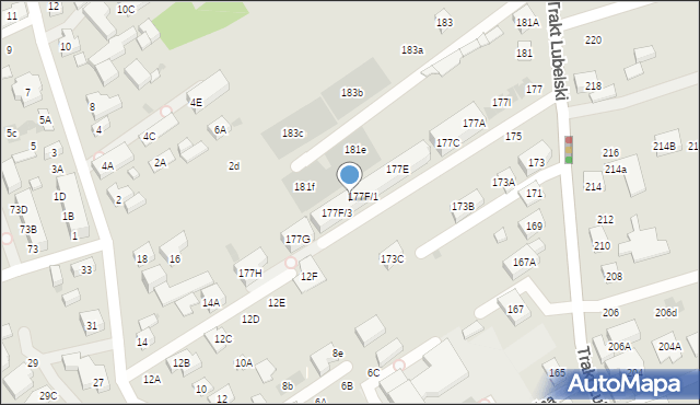 Warszawa, Trakt Lubelski, 177F/2, mapa Warszawy