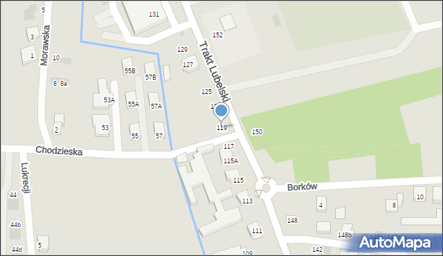 Warszawa, Trakt Lubelski, 119, mapa Warszawy