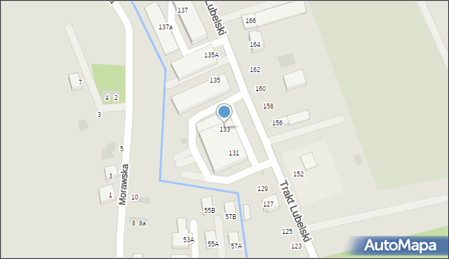 Warszawa, Trakt Lubelski, 133, mapa Warszawy