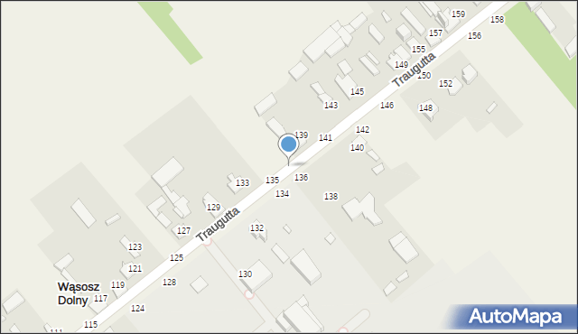 Wąsosz Dolny, Traugutta Romualda, gen., 137, mapa Wąsosz Dolny