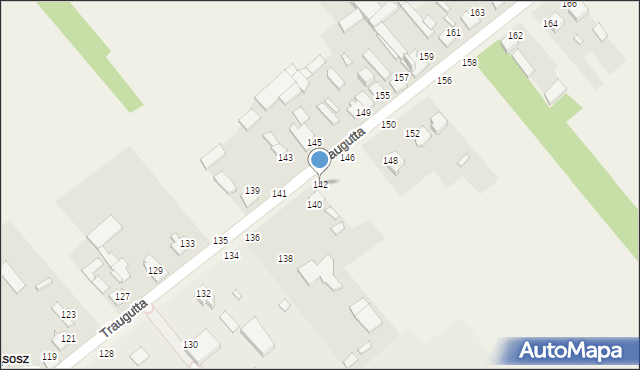 Wąsosz Dolny, Traugutta Romualda, gen., 142, mapa Wąsosz Dolny