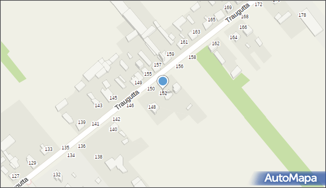 Wąsosz Dolny, Traugutta Romualda, gen., 152, mapa Wąsosz Dolny