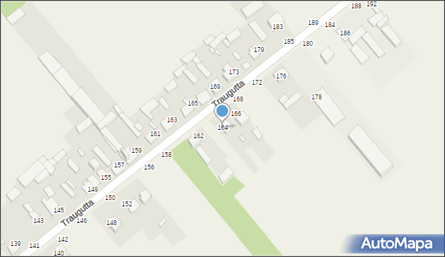 Wąsosz Dolny, Traugutta Romualda, gen., 164, mapa Wąsosz Dolny