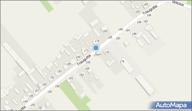 Wąsosz Dolny, Traugutta Romualda, gen., 172, mapa Wąsosz Dolny