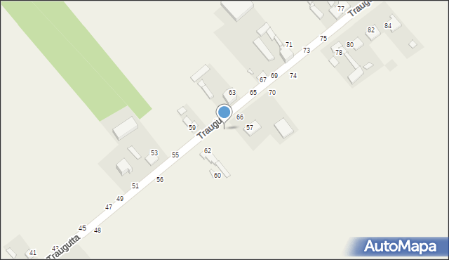 Wąsosz Dolny, Traugutta Romualda, gen., 64, mapa Wąsosz Dolny