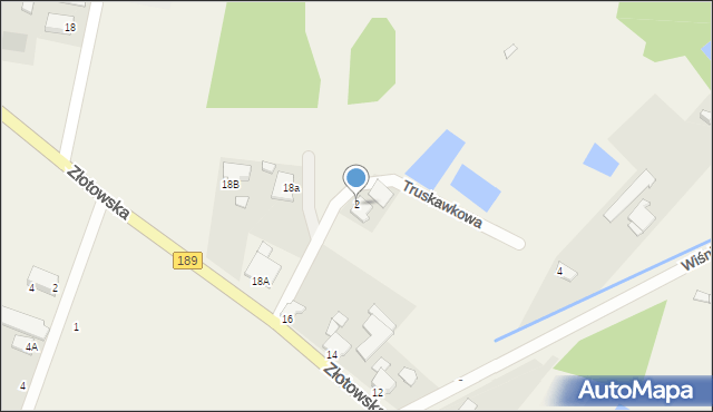 Witunia, Truskawkowa, 2, mapa Witunia