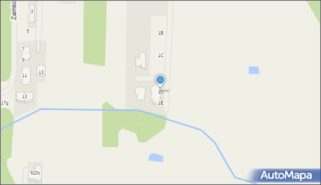 Wojcieszyn, Trakt Królewski, 1D, mapa Wojcieszyn