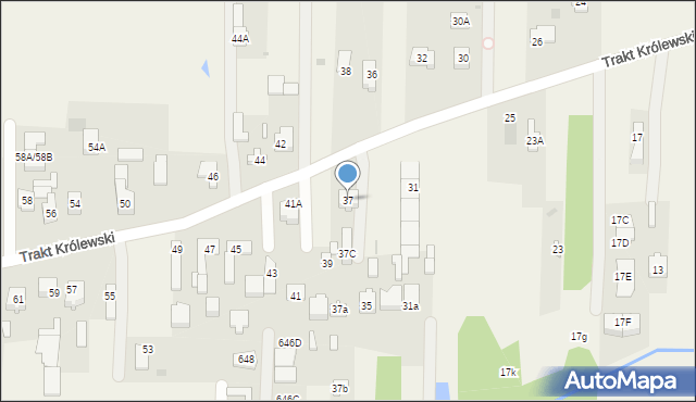 Wojcieszyn, Trakt Królewski, 37, mapa Wojcieszyn