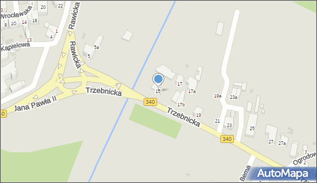 Wołów, Trzebnicka, 15, mapa Wołów