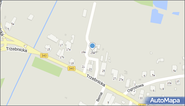 Wołów, Trzebnicka, 23a, mapa Wołów