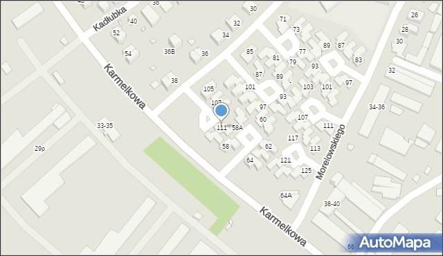 Wrocław, Trentowskiego Bronisława, 111, mapa Wrocławia