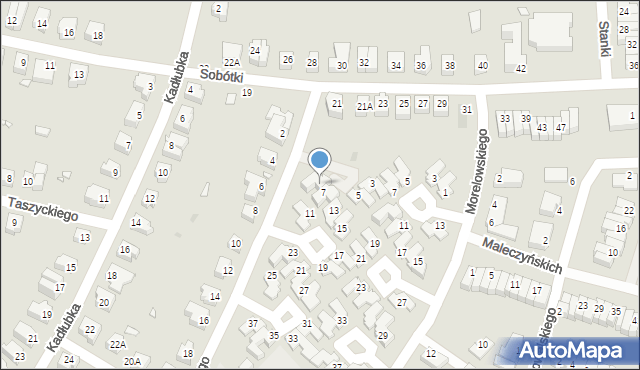 Wrocław, Trentowskiego Bronisława, 9, mapa Wrocławia