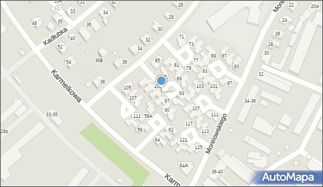 Wrocław, Trentowskiego Bronisława, 99, mapa Wrocławia