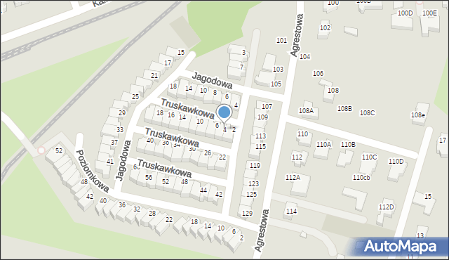 Wrocław, Truskawkowa, 4, mapa Wrocławia