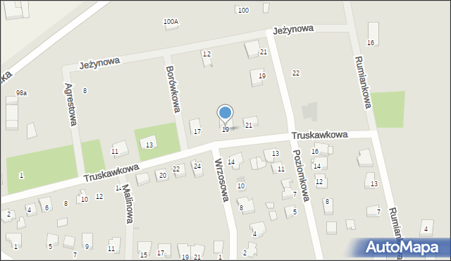 Wyszków, Truskawkowa, 19, mapa Wyszków