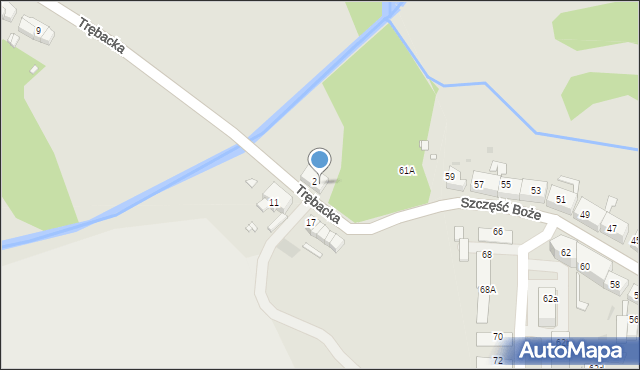 Zabrze, Trębacka, 4, mapa Zabrza