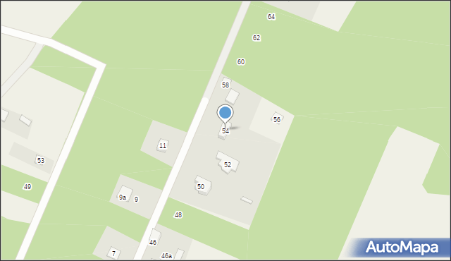 Zagościniec, Tramwajowa, 54, mapa Zagościniec