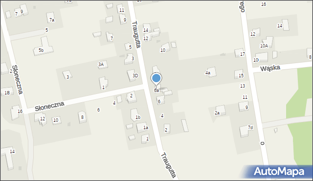 Zbrosławice, Traugutta Romualda, gen., 6a, mapa Zbrosławice