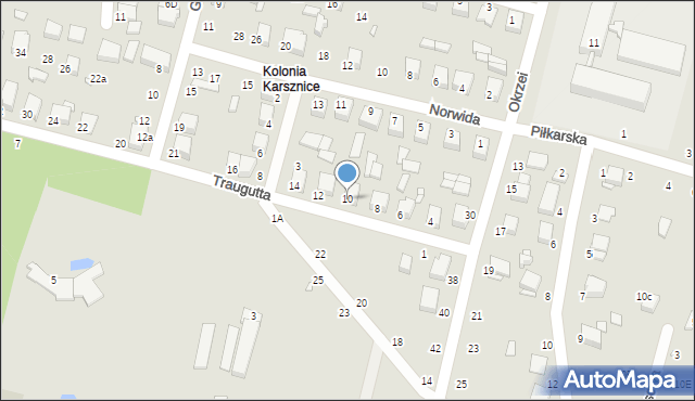 Zduńska Wola, Traugutta Romualda, gen., 10, mapa Zduńska Wola