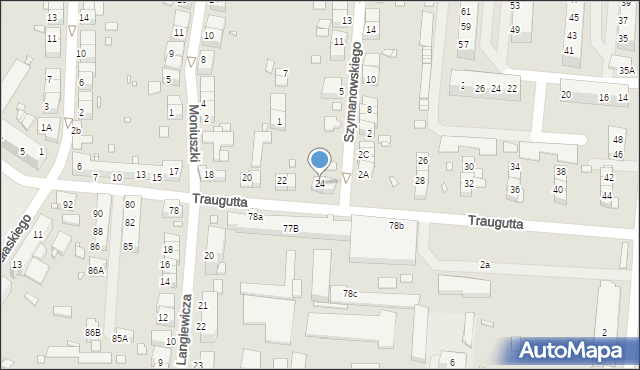Zgorzelec, Traugutta Romualda, gen., 24, mapa Zgorzelec