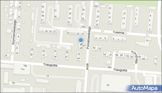 Zgorzelec, Traugutta Romualda, gen., 47, mapa Zgorzelec