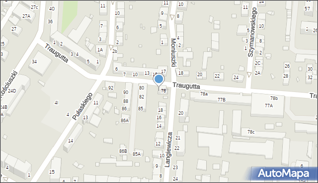 Zgorzelec, Traugutta Romualda, gen., 79, mapa Zgorzelec