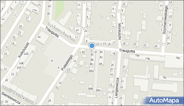 Zgorzelec, Traugutta Romualda, gen., 91, mapa Zgorzelec