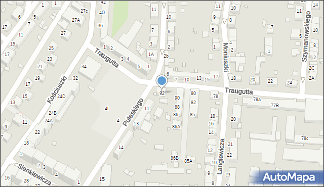 Zgorzelec, Traugutta Romualda, gen., 92, mapa Zgorzelec