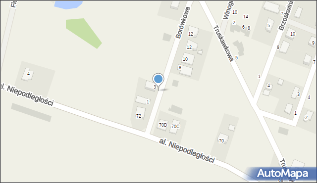 Żórawina, Truskawkowa, 10h, mapa Żórawina