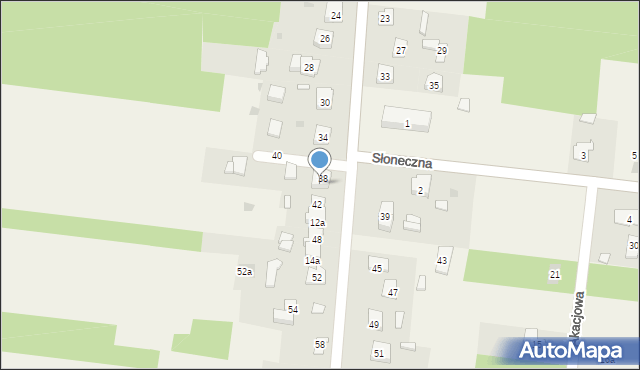 Żurada, Trzecia Kolonia, 11, mapa Żurada