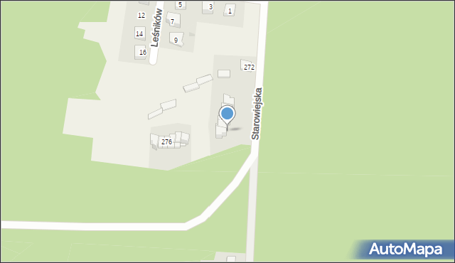 Żurada, Trzecia Kolonia, 122a, mapa Żurada