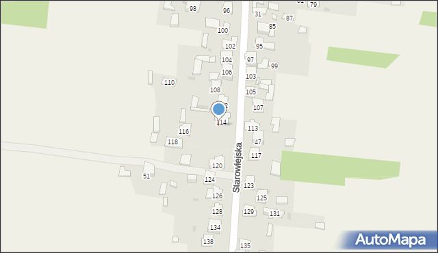 Żurada, Trzecia Kolonia, 48, mapa Żurada