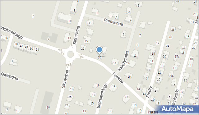 Aleksandrów Kujawski, Tuwima Juliana, 20, mapa Aleksandrów Kujawski
